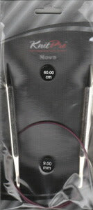 ニットプロ ノバメタル 輪針60cm 9.00mm(77388) 【KN】 編み物 手あみ