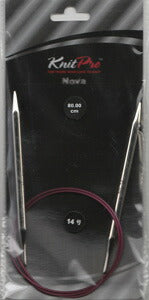 ニットプロ ノバメタル 輪針80cm 14号~8.00mm(77349~77392) 【KN】 編み物 手あみ