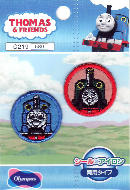 ワッペン トーマス&エミリー C-219 オリムパス 刺しゅう 【KY】 きかんしゃトーマス となかまたち シール アイロン接着