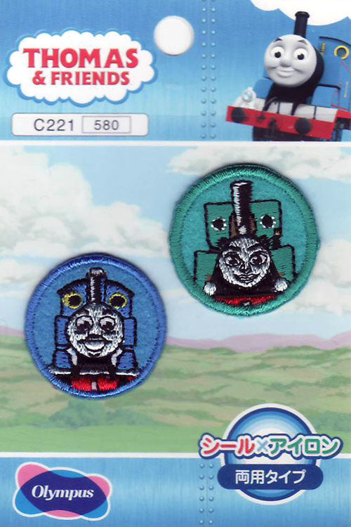 ワッペン トーマス&ジーナ C-221 オリムパス 刺しゅう 【KY】 きかんしゃトーマス となかまたち シール アイロン接着