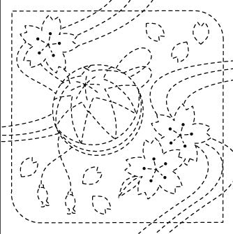 花ふきん 布パック 桜と手まり 389 (布地:渋ピンク) オリムパス 【KY】 Olympus 刺し子 手芸 手づくり 桜とてまり
