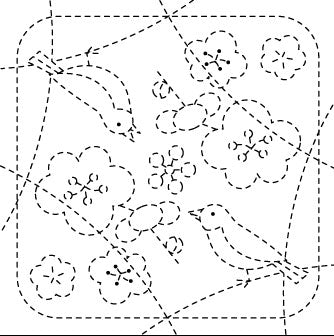 花ふきん 布パック 梅とうぐいす 84 (布地:白) オリムパス 【KY】 Olympus 刺し子 手芸 手づくり