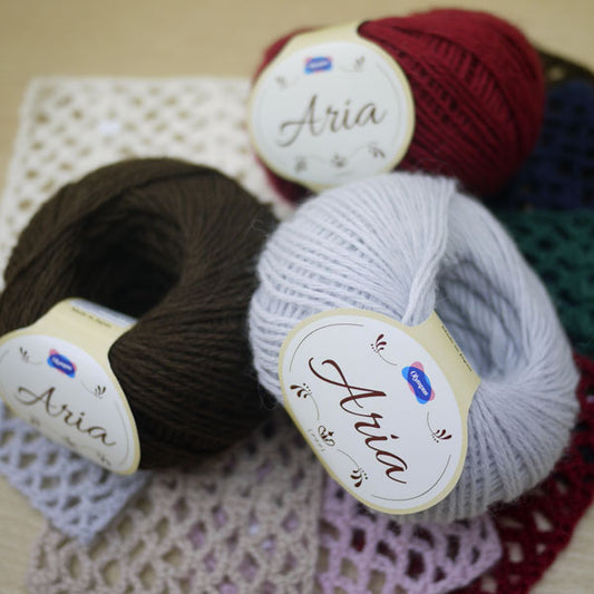アリア オリムパス 【KY】Olympus Aria 毛糸 編み物 手編み糸 メリノウール モヘヤ アルパカ
