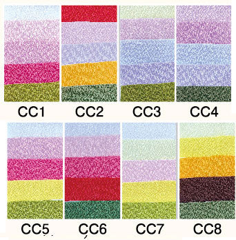 在庫限り 京都一越 ちりめん カット布 23cm角 CC-1~8 無地 5色入 オリムパス 【KN】 つまみ細工 ポーチ 巾着