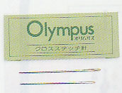 クロスステッチ針(先丸) 大45mm、小42mm 各1本入 オリムパス 【KY】 刺繍針 刺しゅう針