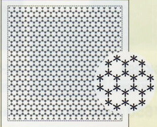 花ふきん 布パック 一目刺し 角亀甲つなぎ H-1019 (布地:白) オリムパス 【KY】 Olympus 刺し子 手芸 手づくり