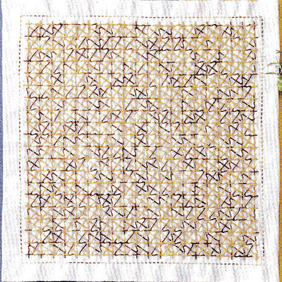 在庫限り 花ふきん 布パック 千鳥 H-2070 (布地:藍色) オリムパス 【KN】2F-D ・ Olympus 刺し子 手芸 手づくり くぐり刺し