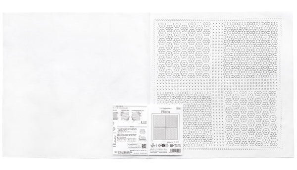花ふきん 布パック Florets フローレッツ H-1111 (布地:白) オリムパス 【KY】 La bouquetiere Olympus 刺し子