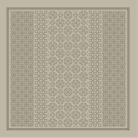 花ふきん 布パック Daisy デイジー H-12108 (布地:Sage) オリムパス 【KY】 La bouquetiere Olympus 刺し子 手芸