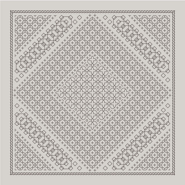 花ふきん 布パック Morning glory モーニンググローリー H-13109 (布地:Pale Gray) オリムパス 【KY】 La bouquetiere Olympus 刺し子 手芸