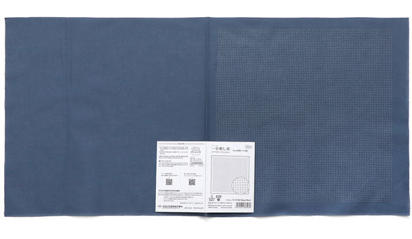 花ふきん 布パック 一目刺し用 3mmドット方眼 H-14106 (布地:Navy Blue) オリムパス 【KY】 ガイド付き さらしもめん Olympus 刺し子