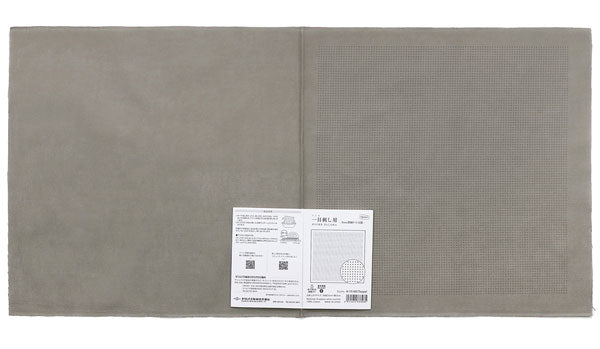 花ふきん 布パック 一目刺し用 3mmドット方眼 H-15106 (布地:Taupe) オリムパス 【KY】 ガイド付き さらしもめん Olympus 刺し子