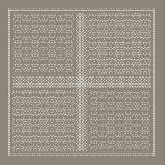 花ふきん 布パック Florets フローレッツ H-15111 (布地:Taupe) オリムパス 【KY】 La bouquetiere Olympus 刺し子