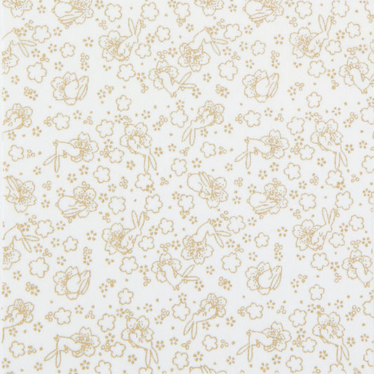 在庫限り 花ぬりえ 花見うさぎ HN-6 オリムパス 【KN】 ちりめん布 ぬのぬりえ 巾着 小物入れ 生産終了(24/4)