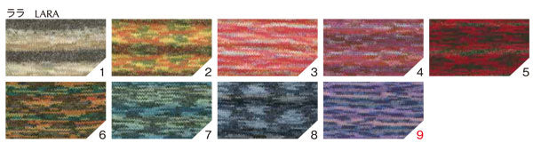 ララ オリムパス 【KY】 Olympus 毛糸 編み物 手編み糸 合太 絣 段染