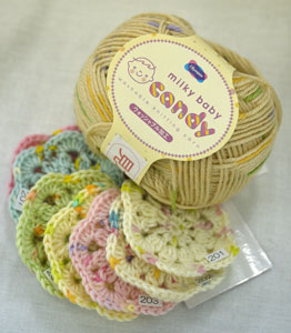 オリムパス ミルキーベビー キャンディ 【KY】 毛糸 編み物 並太