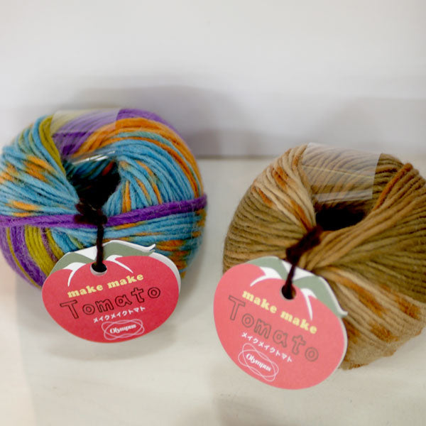 メイクメイク トマト オリムパス 【KY】 毛糸 編み物 並太 メリノウール キッドモヘア ロービング