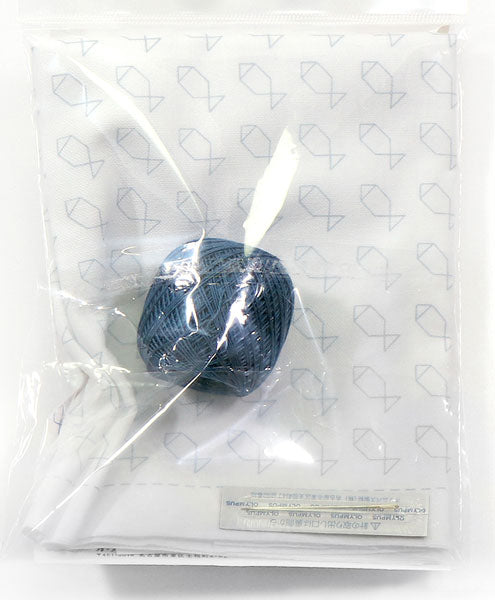 刺し子キット 花ふきん サカナ SK-406 (布地:白) オリムパス 【KY】Olympus 刺し子 キット ほんわか 一目刺し