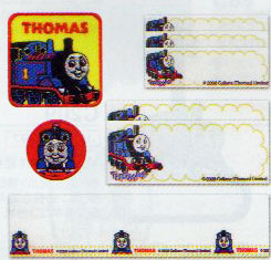 ワッペン トーマス WN-3 刺しゅう & ネームラベル & ネームテープセット オリムパス 【KY】 きかんしゃトーマス