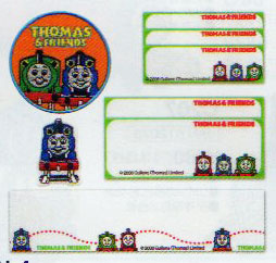 ワッペン トーマス &フレンズ WN-4 刺しゅう & ネームラベル & ネームテープセット オリムパス 【KY】 きかんしゃトーマス
