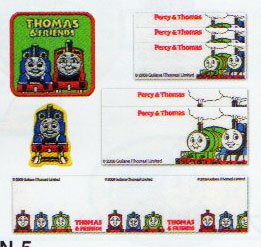 ワッペン トーマス &フレンズ WN-5 刺しゅう & ネームラベル & ネームテープセット オリムパス 【KY】 きかんしゃトーマス