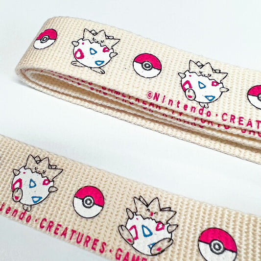 【在庫特価】トゲピー ホビーテープ 25mm幅【KN】:バッグ 持ち手 キャラクター 特価 ポケモン ポケットモンスター