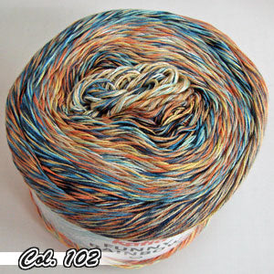 特注品 ファニーレインボー col.102 パピー 【KN】 グラデーションヤーン サマーヤーン 毛糸 編み物 コットン