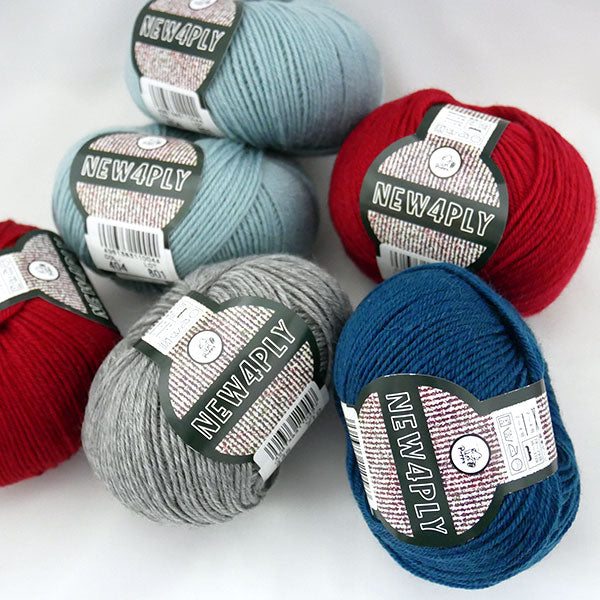Amazon | パピー ニュー4PLY 毛糸 中細 Col.464 ブルー 系 40g