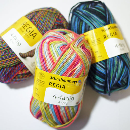 REGIA 4ply 4プライカラー【KN】3F Schaenmayr 毛糸 編み物 くつ下 ソックス sun