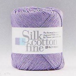 シルクコットン ファイン リッチモア  【KN】春夏糸 サマーヤーン 毛糸 編み物 シルク 絹糸
