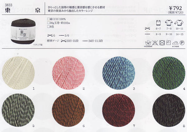 在庫・ 東京 tokyo リッチモア 2X 【KN】 春夏糸 サマーヤーン 毛糸 編み物