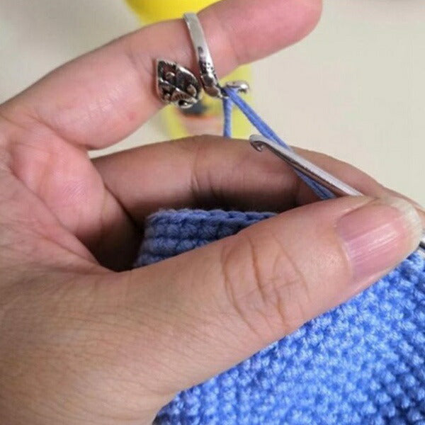 ヤーンガイド 初心者用あみものリング ピーコックゴールド 【KN】 毛糸ガイド ニットリング