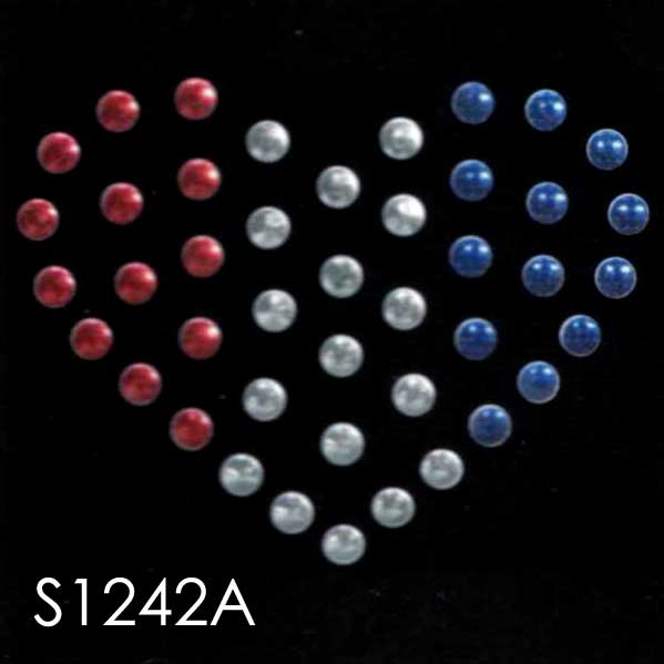 在庫限り クリスタルシート S アメリカンハート  S1242A 2F-B 【KN】 リメイク 手芸 手作り