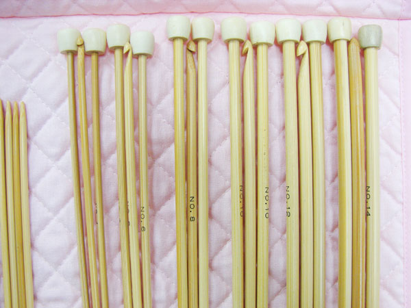嵯峨野 携帯用セット No.2 棒針セット 【KN】編み針 竹あみ針