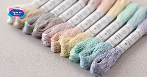 刺し子糸(ラメ)40m Sashiko Lame オリムパス 【KY】 刺し子 刺しゅう さしこ