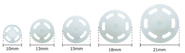 ナイロンスナップ 10mm~21mm 清原 【KY】 KIYOHARA スナップ ボタン 軽い 肌にやさしい