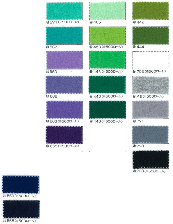 フェルト生地 ミニー200(20×20cm) 色3 サンフェルト 【KY】: 厚さ1mm 手芸フェルト フエルト