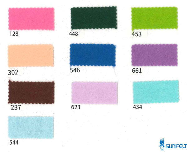 新色 フェルト生地 ミニー200(20×20cm) 色4 サンフェルト 【KY】: 厚さ1mm 手芸フェルト フエルト