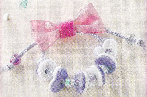 キット フェルトビーズのブレスレット コットンキャンディ KSK-10【KN】2J サンフェルト 子供手芸キット