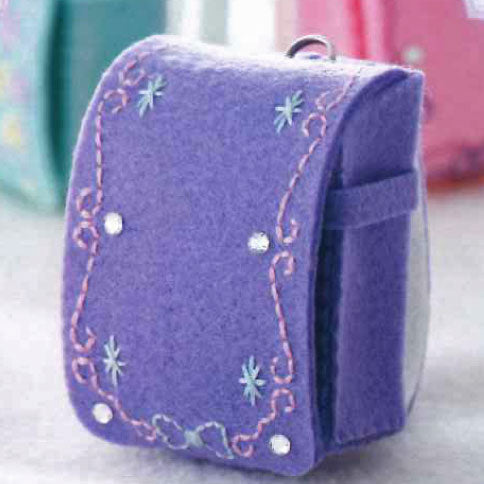在庫限り フェルト で作る ミニミニ ランドセル MMR-2 ラベンダー サンフェルト【KY】チャーム キット