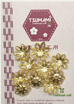 在庫限り 座金B ゴールド 10個入 13mm TP-28 【KN】2J SO つまみ細工用パーツ つまみ 細工