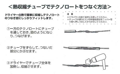 テクノロート つなぎ用熱収縮チューブ TW3000 SO 【KY】TW-3000 W3000用 形状保持材 つなぐ チューブ