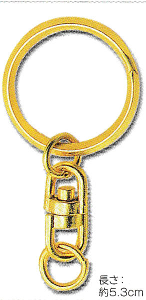 キーホルダー 金具 6-10-11 ゴールド トーホー 【KN】ビーズパーツ チャーム キーリング