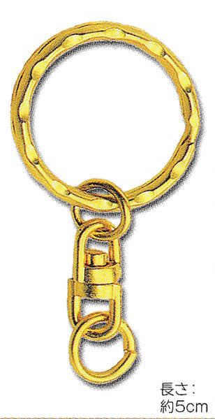 キーホルダー 金具 6-10-8 ゴールド トーホー【KN】ビーズパーツ チャーム キーリング