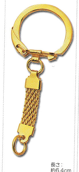 【店頭在庫品】TOHO キーホルダー 金具 6-8-25 ゴールド 【KN】ラベル焼け ビーズパーツ チャーム キーリング