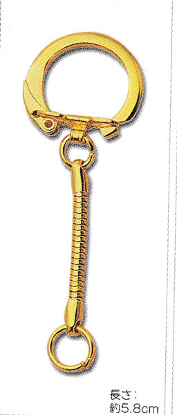 キーホルダー 金具 6-9-20 ゴールド トーホー  【KN】ビーズパーツ チャーム キーリング