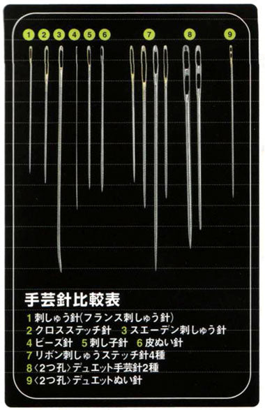 刺しゅう針先丸タイプ 太取合せ クロバー57-238【KY】【MI】
