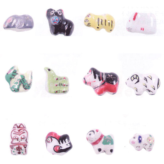 陶玉コレクション2(干支 1個入) メルヘンアート 【KN】 Marchenart 招福 陶玉 ビーズ