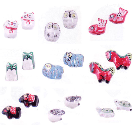 陶玉コレクション(2個入) メルヘンアート 【KY】 Marchenart 招福 陶玉 ビーズ