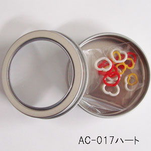 目かぞえマーカーセット AC-017 ハートミックス チューリップ 【KY】 amicolle (黄S・赤M・白M)  目数リング
